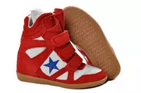 mujer isabel marant cuir zapatos etoile star rouge